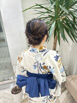 カノン(kanon hair&beauty)&nbsp;浴衣アレンジ/アップスタイル/ヘアアレンジ