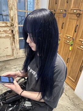 ナルヘアー 越谷(Nalu hair) ブリーチカラー/ネイビーカラー/ブルー