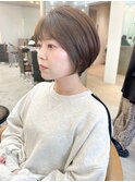 ショートボブ×髪質改善/縮毛矯正/黒髪前髪小顔カット[横浜]