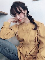 アボヘアー(Abo hair)&nbsp;ボリューム編み込みポニーテール結婚式 お呼ばれヘア 二次会