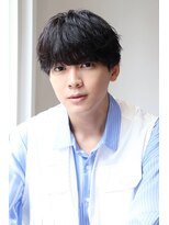 ネイビー(NAVY)&nbsp;大人のシースルーマッシュ 好印象 ニュアンスパーマ