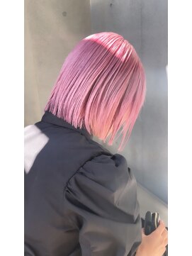 ヴァーディ オモテサンドウ(Vardy omotesando) ハイトーンボブ・ホワイトピンク/ピンクベージュ/表参道ブリーチ