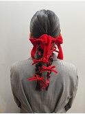 卒業式ヘアセット