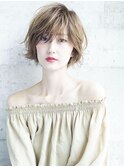 20代～50代☆大人ショート☆ホワイトブロンド似合わせカット