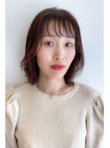 外ハネくびれミディ×ウェットスタイリング