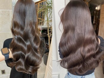 オズドロシー(Oz Dorothy)の写真/《*自然な毛流れを実現したい*》ダメージケアしつつクセを整える、オズの縮毛矯正+髪質改善トリートメント