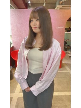 ローレンジウ(LOREN JU) 名駅/名古屋駅/学割U24/レイヤーカット/オージュア/ダブルカラー