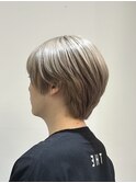 【江添茉友】ホワイトベージュ/マッシュウルフ/韓国風