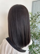 リルノーティス(Lil notice)&nbsp;エドルカラーで作る透け感◎暗髪グレージュヘア