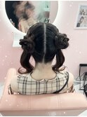 ガーリースタイル/心斎橋/ヘアメ/セットサロン