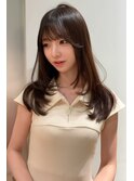 韓国ヘアーハッシュカットレイヤーカットグレージュブリーチ無し