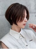 横顔美人ショート/ハイライト/髪質改善