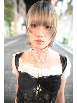 キジ(KIJI) レイヤーボブ/ミルクティーベージュ/ベージュカラーハイトーン