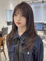ビューバイネオリーブ 用賀店(Beau'r by neolive)&nbsp;黒髪クラゲヘアーオリーブグレー小顔ココアベージュ[用賀]