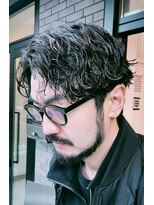 フィフス 渋谷(fifth)&nbsp;渋谷波巻きパーマシャドウパーマセンターパート大人グランジヘア