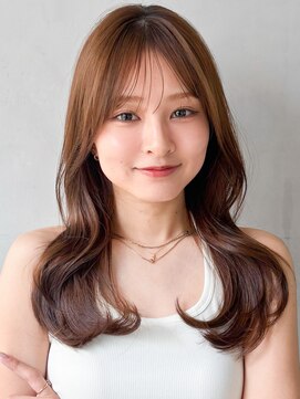 キリ 表参道(kyli) 愛され美髪薄めバング大人ガーリーデジタルパーマ結べるボブ