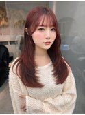 レイヤーカット小顔に見せるヘア/韓国ヘア/髪質改善/福岡/博多/