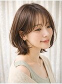 可愛い大人かわいい大人ショートボブ毛先ワンカール