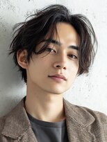 プラスリブ(Plus Lib)&nbsp;センターパート×ニュアンスパーマ