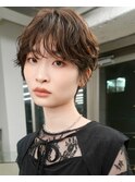 ショートパーマケアパーマハンサムショート