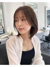 《結んでも下ろしても可愛いレイヤーカット》長さは残して印象を軽くする、結べる顔まわりレイヤー＊