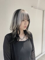 ニト(nito.)&nbsp;ホワイト×ブラック　デザインカラー　バイカラー