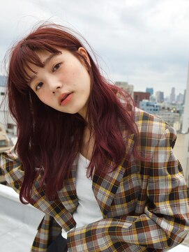 オーサム(AWESOME) 《AWESOME》小顔セミウェットウェーブ×パープルピンク♪