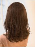 大人セミロング＊上品ラベンダーベージュカラー