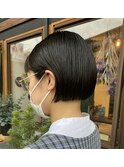 黒髪 × ミニボブ