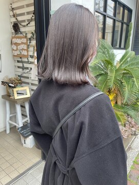 コフィー バイ メルト 吉祥寺(cofy by melt) 【松本咲花】秋カラーラベンダーグレージュ/透明感ダブルカラー