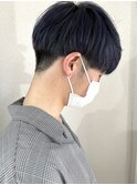 刈り上げマッシュ×ブルーブラック〇