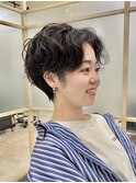 強め極ハンサムパーマ