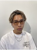 波巻きスパイラルパーマ ツーブロック刈り上げ