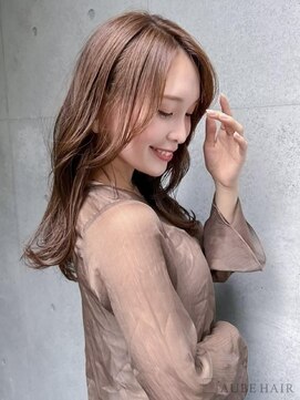 オーブ ヘアー ウィング 水沢店(AUBE HAIR wing) 20代・30代_小顔見せ顔回りレイヤーロング