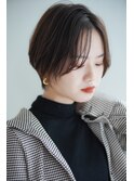 前髪なし小ハンサムショート