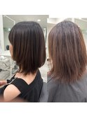 髪質改善×ミディアムウルフ