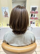 クオリス 上板橋店(QUALIS)&nbsp;外ハネくびれレイヤーボブ【ハイライトカラー】