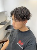 波巻きパーマ