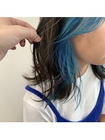 アローズ 玉名店(arose)&nbsp;２０～40代髪質改善艶感インナーブルーくびれショートボブ