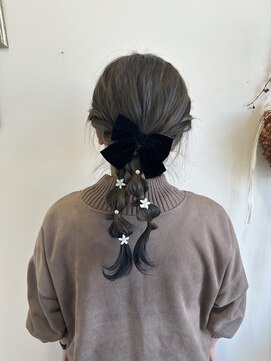 ガーデン Garden ヘアーメイク hair make ribbon hair arrange