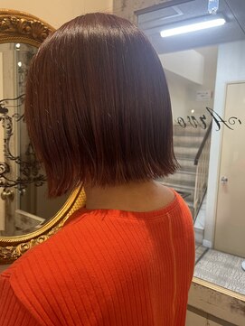 ゴーシェン 津田沼本店(Goshen) レッドブラウン×外ハネ