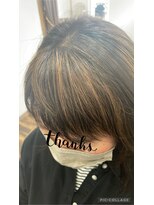 ヘアーデザインスペース リプル(hair design space Ripple) スタイリスト　山田あすか/前髪ハイライト