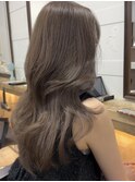 小顔美人レイヤーカット×ナチュラルグレージュ30代40代50代