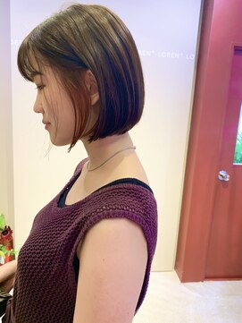 ローレンジウ(LOREN JU) 透明感髪質改善ベージュダブルカラーミルクティーグレージュ