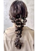 横浜／ヘアセット／編みおろし／ヘアアレンジ／ヨシンモリ