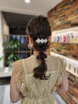リコ エスト 上野店(lico est)&nbsp;玉ねぎ編みおろし/お呼ばれヘア/結婚式/ヘアセット