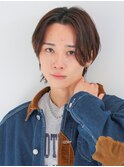 センターパート/暗髪/マッシュウルフ/爽やかモテ20代30代