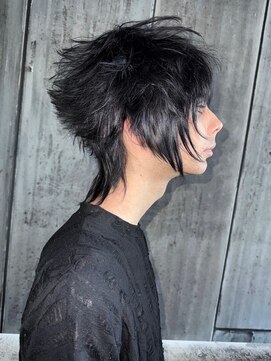 イル(iLe.) メンズ/ウルフカット/ホワイトグレージュ/レイヤーカット