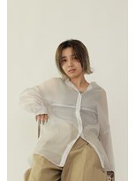 フォークロア 本店(Folk Lore)&nbsp;ミニマムなボブにエアタッチを添えて