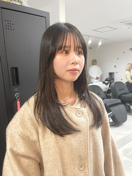 柔らかレイヤー×透明感ナチュラルブラウン